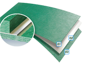 1. Membrane suprieure (PP) : stabilise aux UV, protge contre les UV et les charges 2. Membrane intermdiaire (PE) : film microporeux (permable  la vapeur deau), stabilis aux UV3. Membrane infrieure (PP) : stabilise aux UV, protge contre
