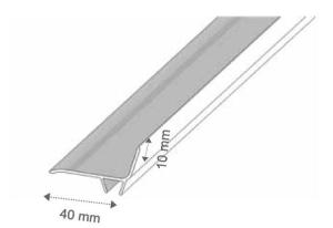 Couvre joint angle PVC