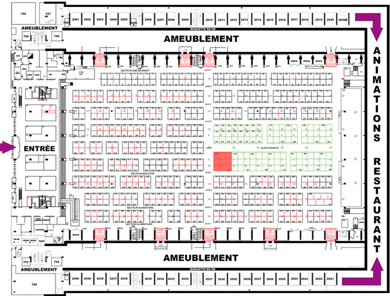 Foire de Nice 2015 - Plan stand Cuisine