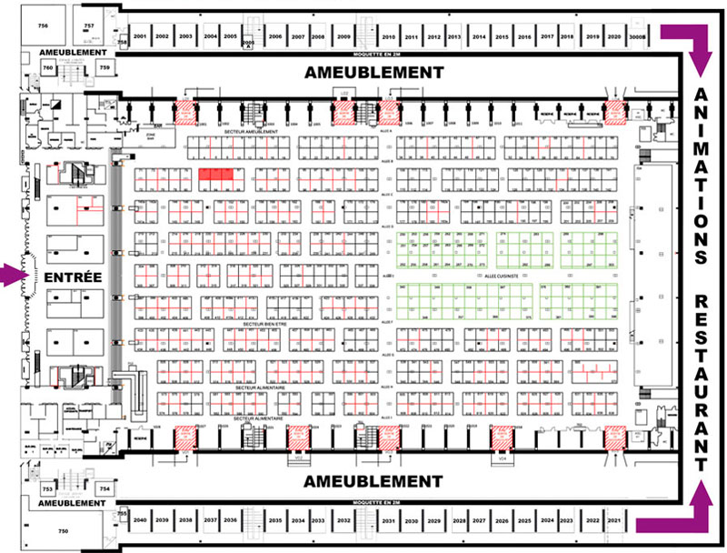 Foire de Nice 2015 - Plan stand Espace Dressing