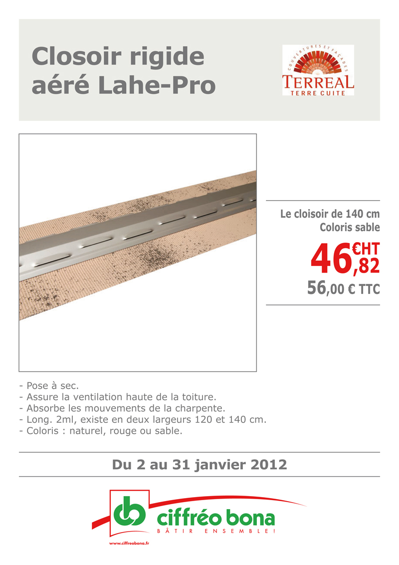 Closoir rigide a&eacute;r&eacute; Lahe-Pro