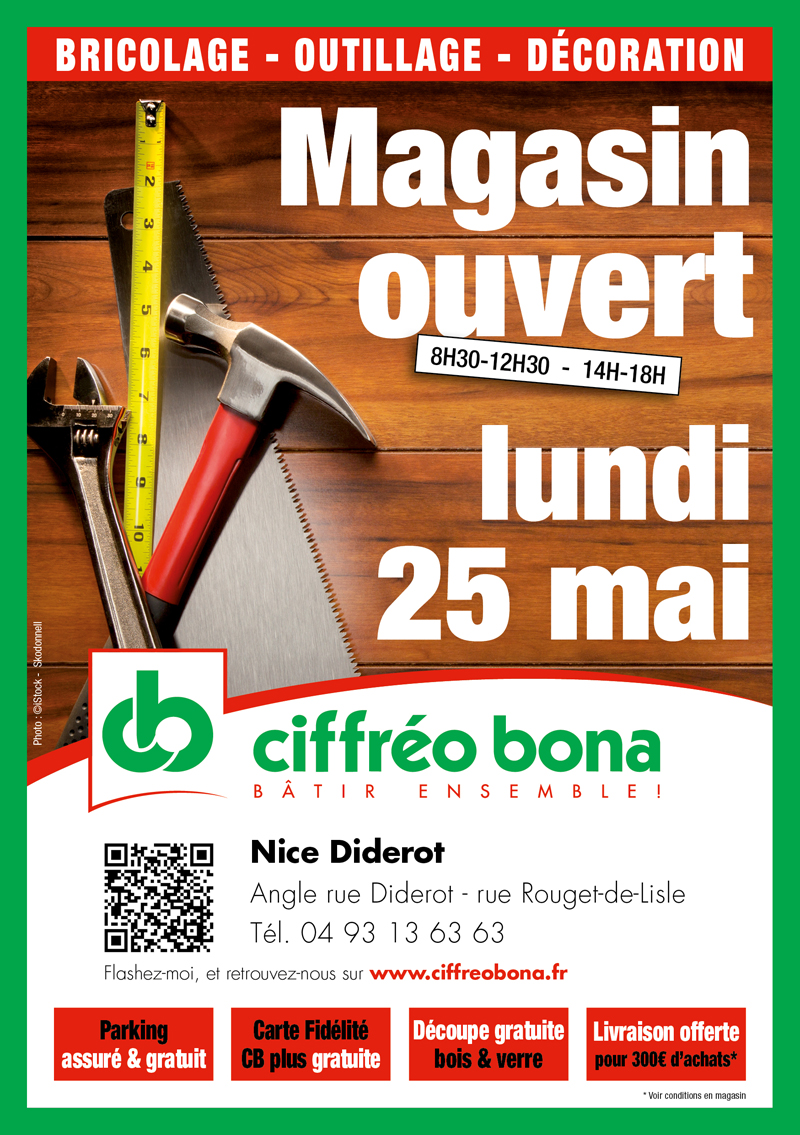 magasin ouvert
