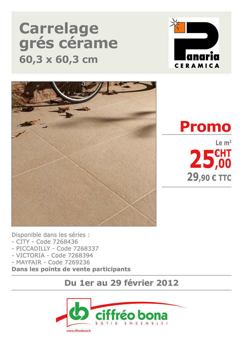 Carrelage gr&eacute;s c&eacute;rame