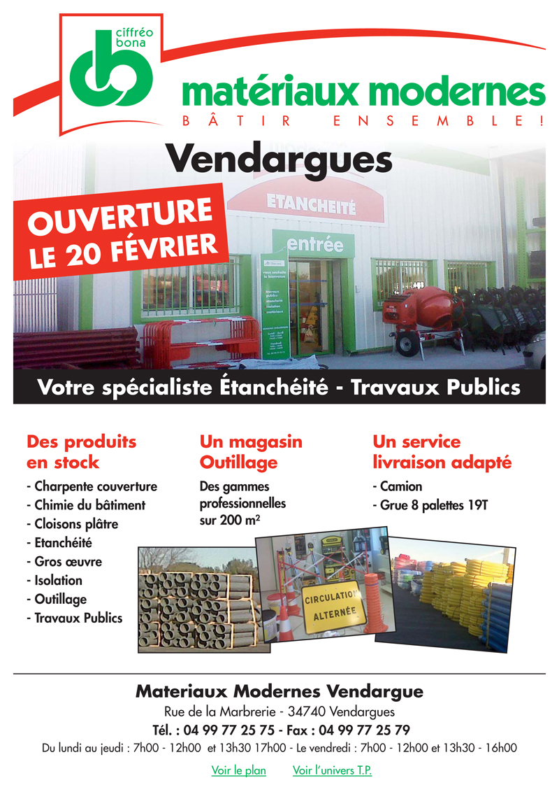 vendargues ouverture