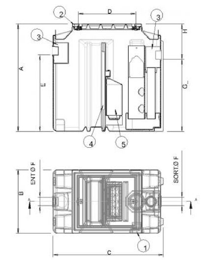 Schema separateur hydrocarbure