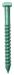 Tirefond bourrer seul 8x120mm