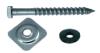 Tirefond bourrer 8x120mm complet 