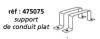 Supports gaine plate