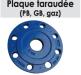 Plaque taraude