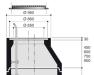 Elment conique regard bton circulaire sans chelon D1000 STRADAL