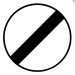 Panneau fin interdit B31