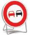 Panneau interdit de doubler B3