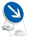 Panneau flche orientable B21