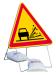 Panneau attention gravier AK22