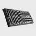 Grille plate rectangulaire PMR avec cadre