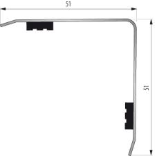 Cornier adhsive inox