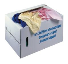 chiffon essuyage couleur