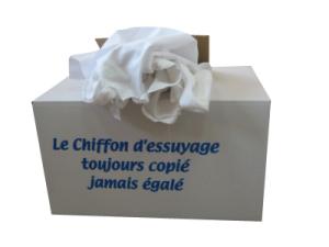 chiffon essuyage blanc optique