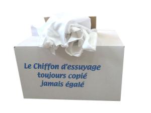 Chiffon essuyage blanc