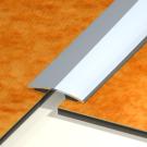 Seuil extra-plat adhsif inox 0.73m