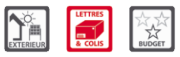 Boite lettre Confort face arrire