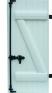 Volet OUESSANT PVC 24mm avec barres et charpe 