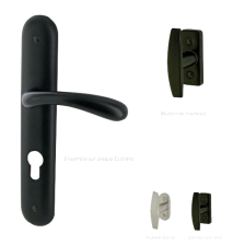 Ensemble Monaco zamak noir mat