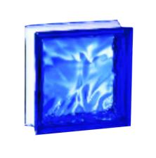 Brique de verre 198 nuage bleu cobalt