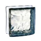 Brique de verre 198 nuage gris