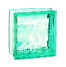 Brique de verre 198 nuage turquoise