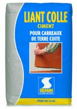 Liant colle ciment pour carreaux de terre cuite en pice humide