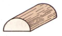 Demi-rond Pin