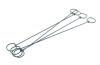 Cales et fixations treillis soud
