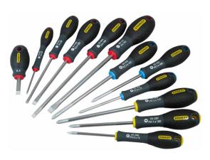 Jeu de 12 tournevis Stanley
