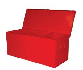 COFFRE CHANTIER METAL ROUGE