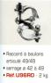 Raccord boulon articul 49x49