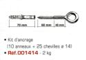 Kit d'ancrage anneaux et chevilles