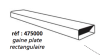 Rseau plat PVC gaine et raccords 