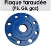 Plaque taraude
