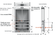 Dtails vanne murale Van'o'Flex KSA 100/800 