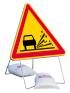 Panneau attention gravier AK22