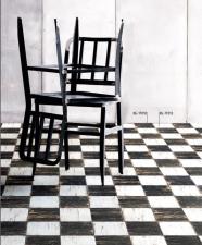 Vintage Wood - Marron Fonce & Blanc