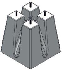 Socle candlabre