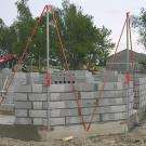 Mise en oeuvre poteau d'angle