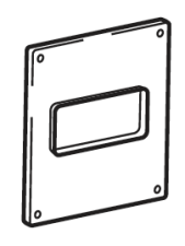 Platine finition murale