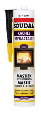 Mastic Réfractaire en Cartouche 310ml - Vitres Inserts Poêles
