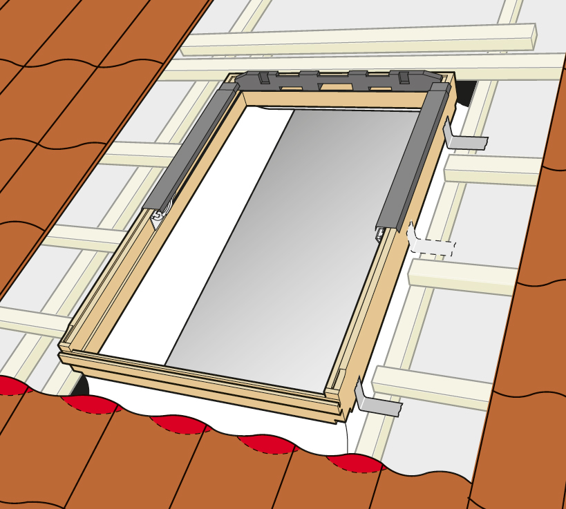 Raccord Fenêtre de Toit Velux EL 6000 Gris 