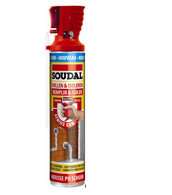 Bombe mousse polyuréthane expansive 500 ml Soudal - Provence Outillage